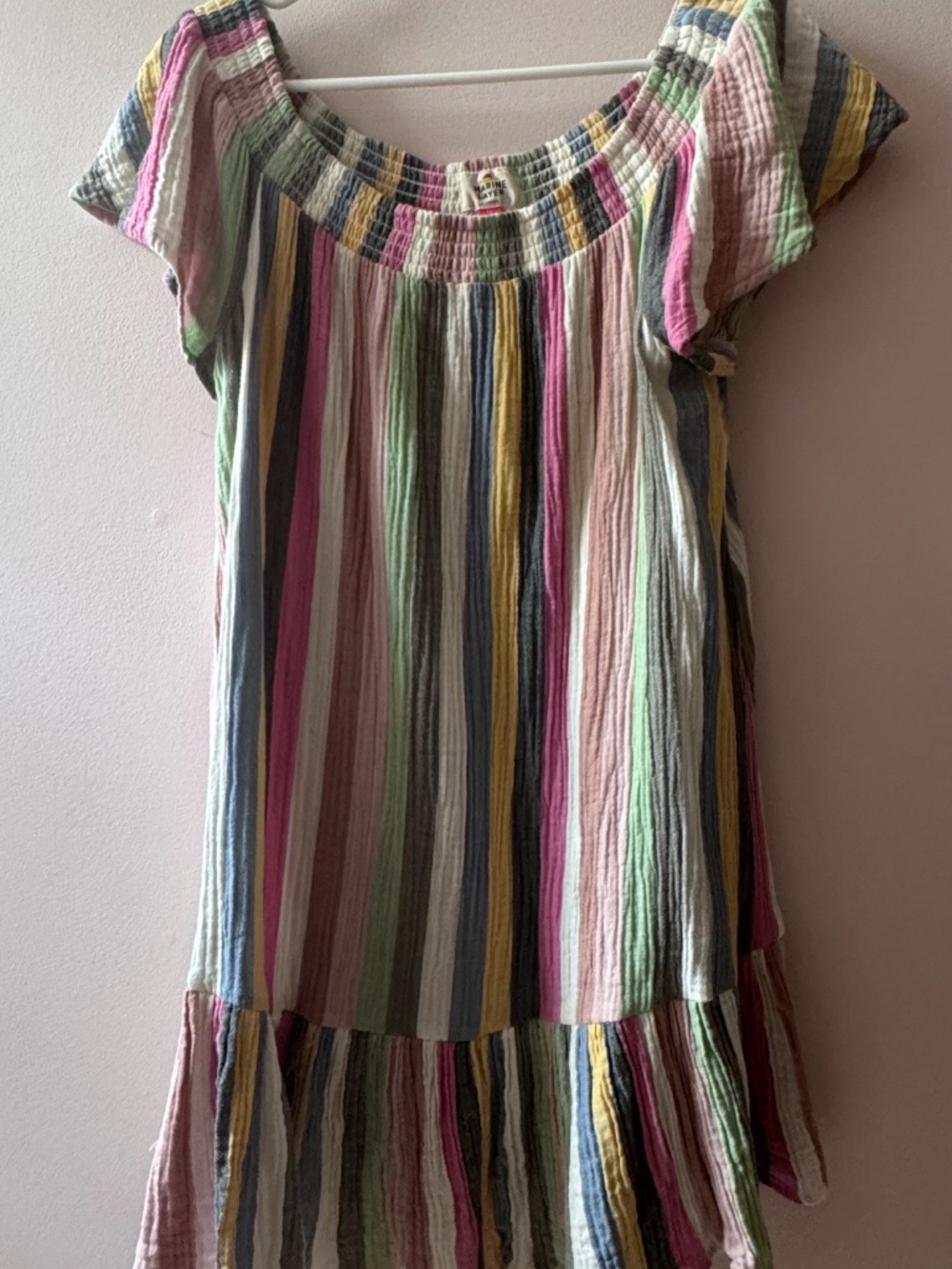 Marine Layer Striped Dress - Multicolor Size Large - 100% Cotton - Picture 2 of 6